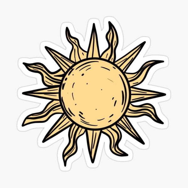 Sun Aesthetic Sticker