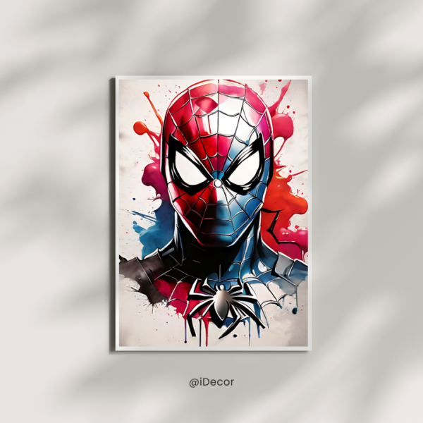 Spider-Man Splash Art - Vibrant Wall Poster