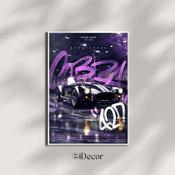 Shelby Cobra 427 - Dark Future Edition| Cars#04 |Cars Poster